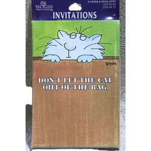 Boynton 8 Surprise Party Invitations Envelopes Don't Let‎ The Cat Out Of The Bag